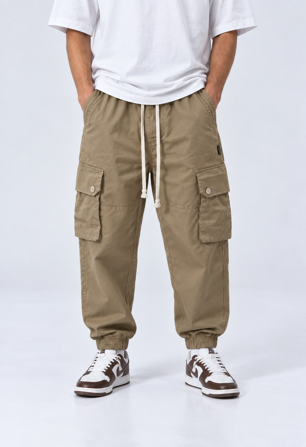 Pantalone Cargo | Duca Homme (beige)