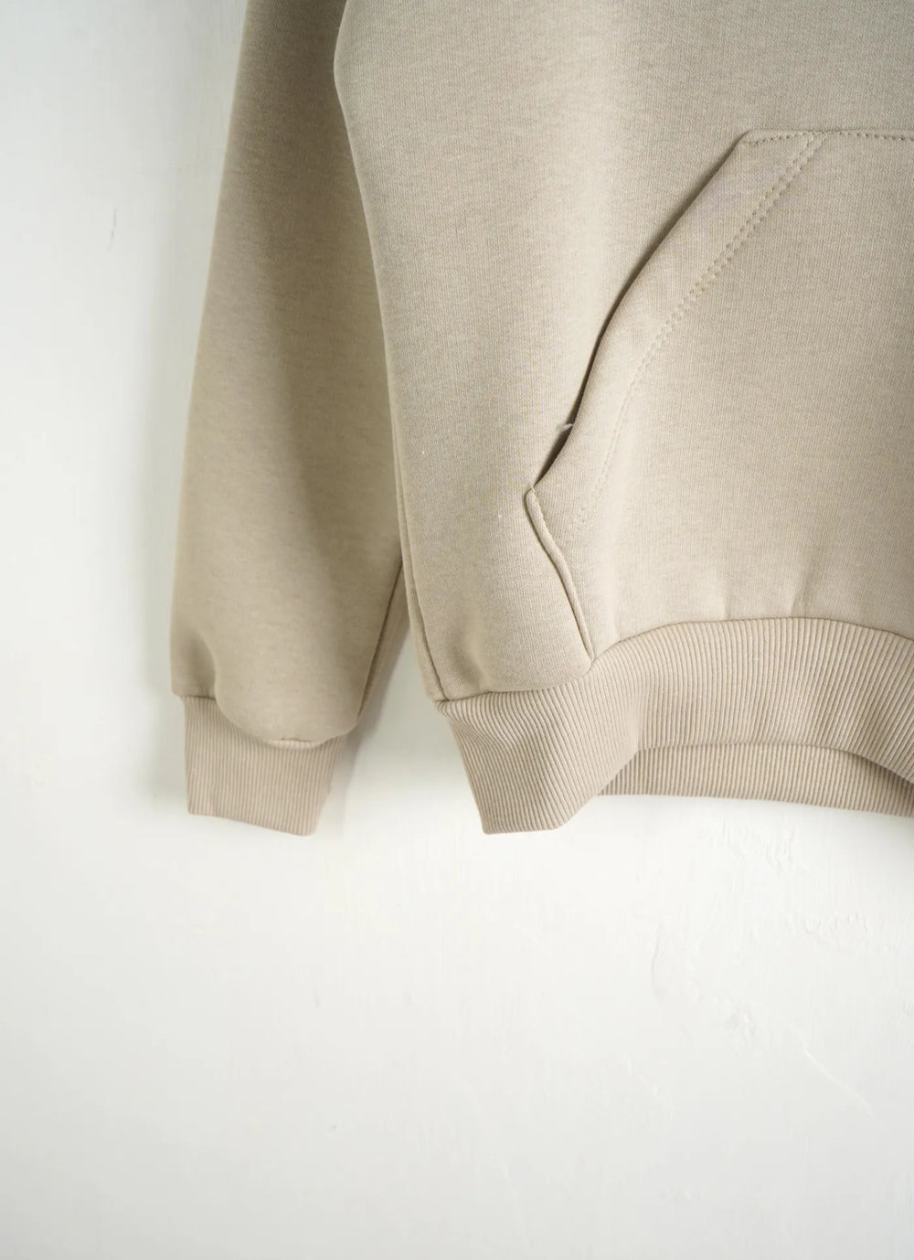 Felpa con Cappuccio Beige Tinta Unita Bambino - Duca Homme Junior
