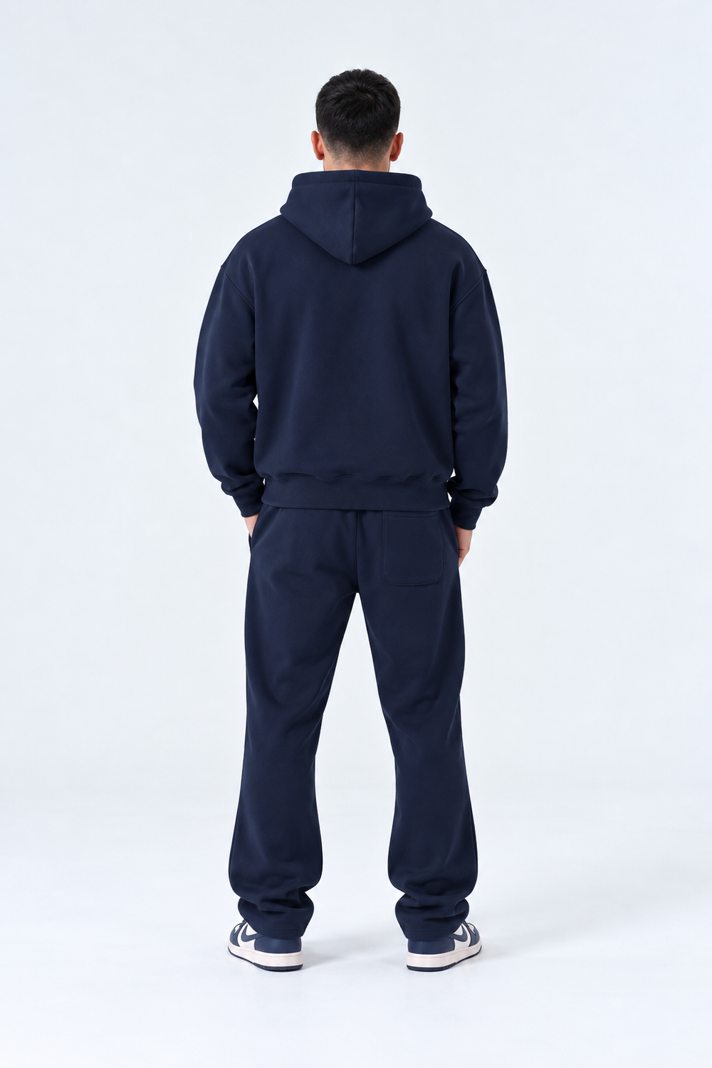 Completo Tuta Felpata Full zip | Duca Homme (blu)
