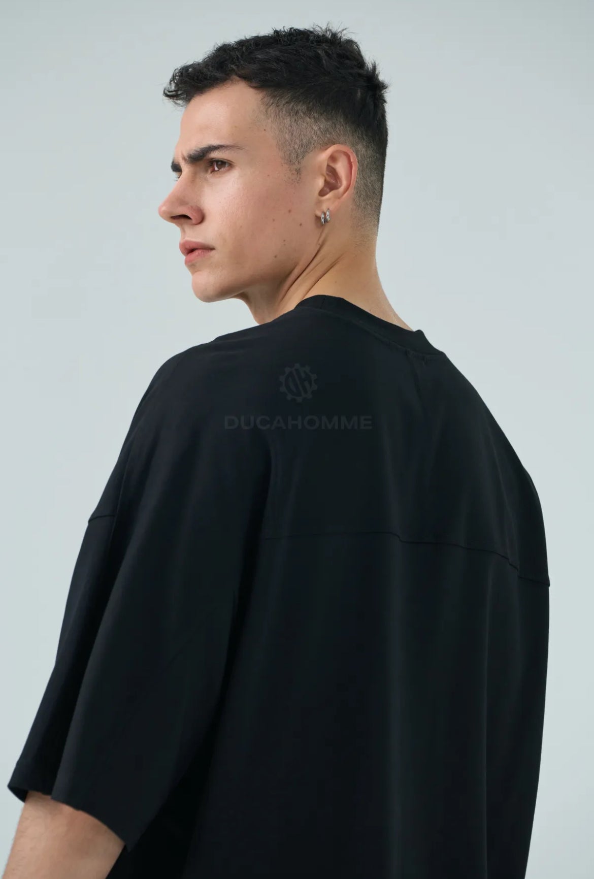 maglietta duca homme uomo collo rotondo