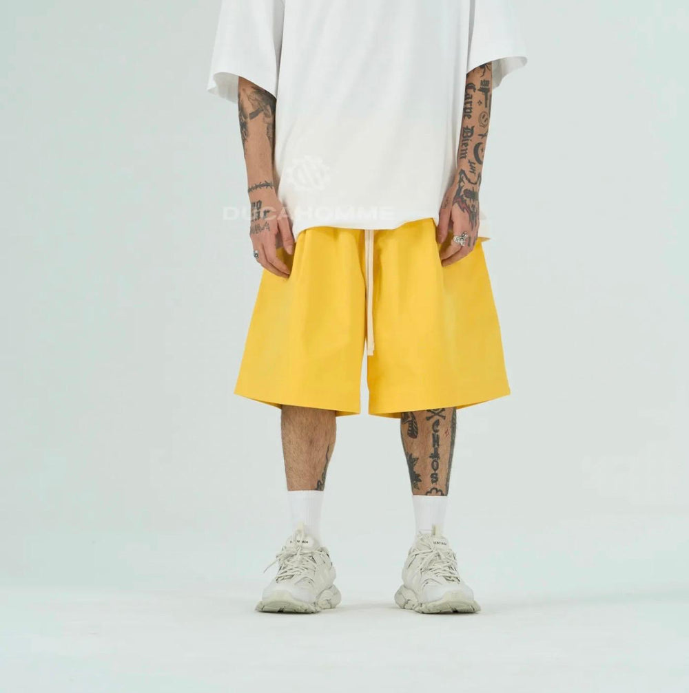 Bermuda Oversize Cotone Uomo | Duca Homme (giallo)