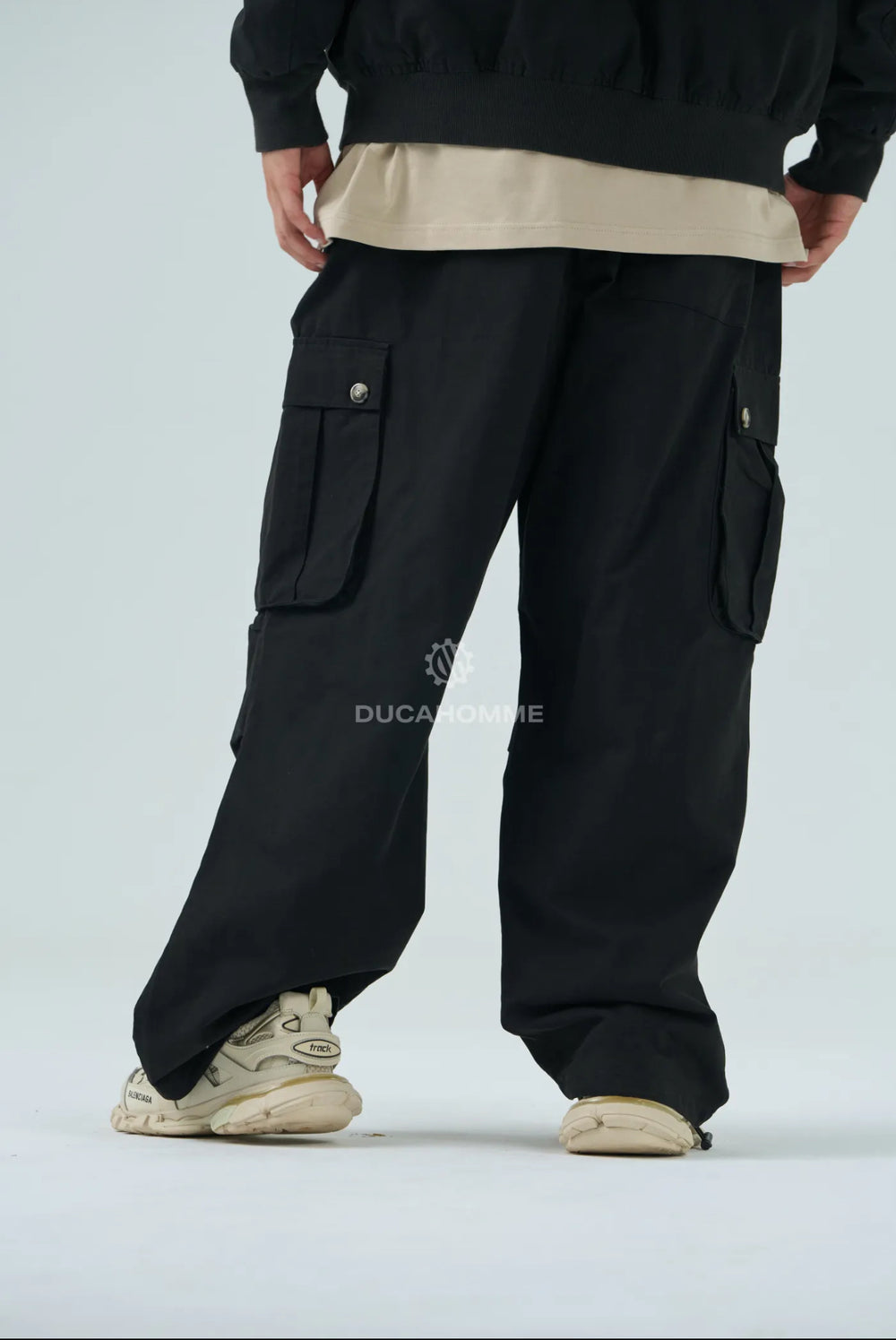 Pantaloni Cargo in Cotone Duca Homme Uomo | Oversize Baloon Fit