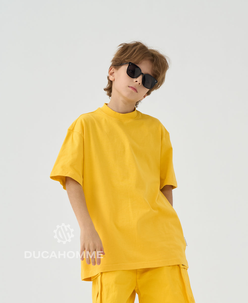 T-Shirt Gialla Oversize Bambino & Ragazzo - Duca Homme Junior