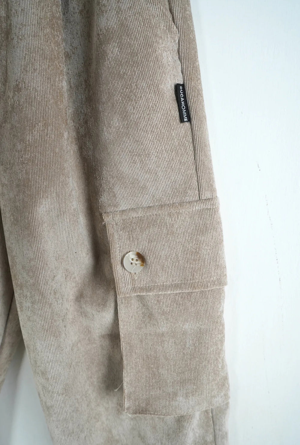 Pantalone Costine Beige Garzato Bambino Duca Homme | Caldo Streetwear Kids