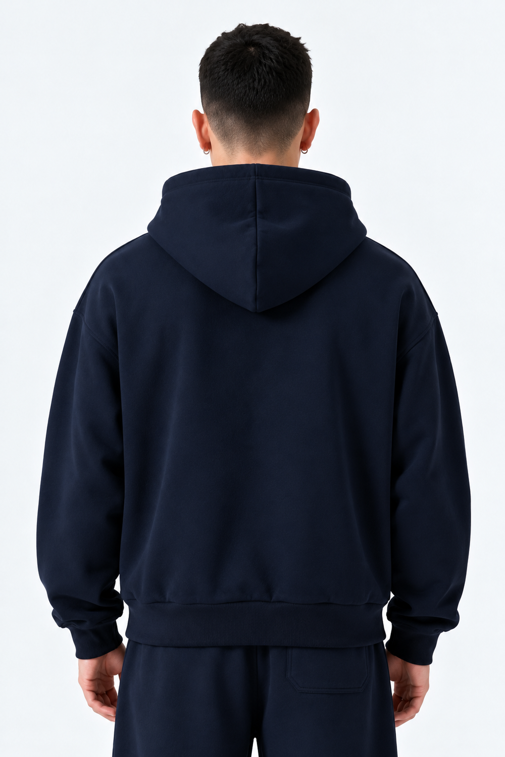 Felpa Full Zip Boxyfit | Duca Homme (blu)
