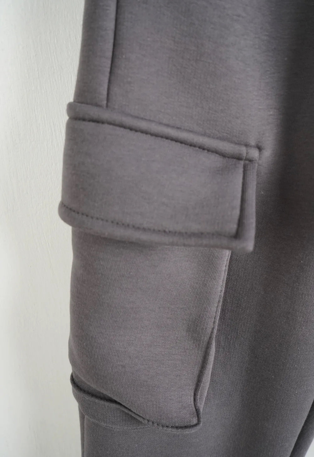Pantaloni Cargo Felpati Bambino Grigio Piombo - Duca Homme Junior