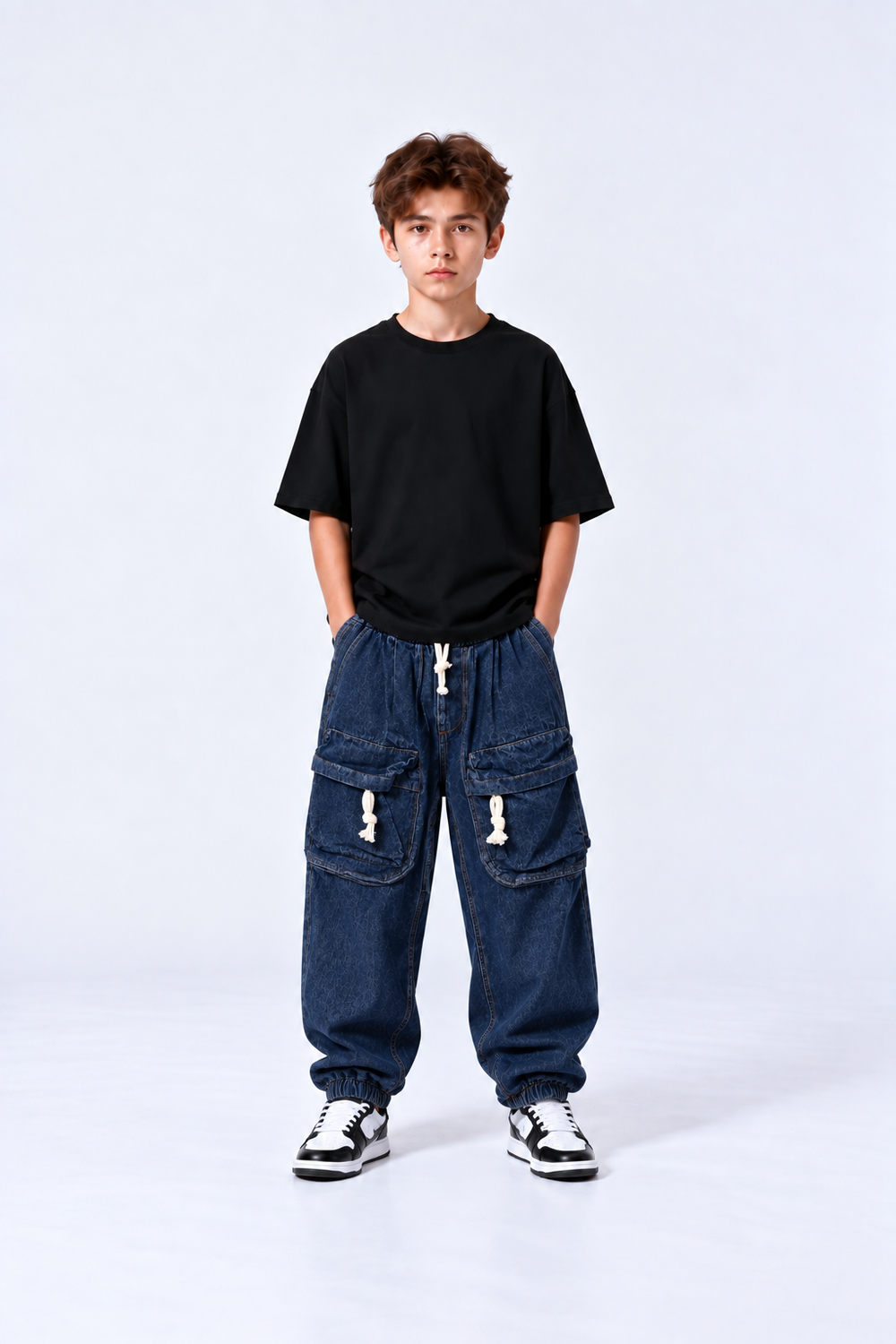 Jeans Cargo Frontali | Duca Homme (blu)