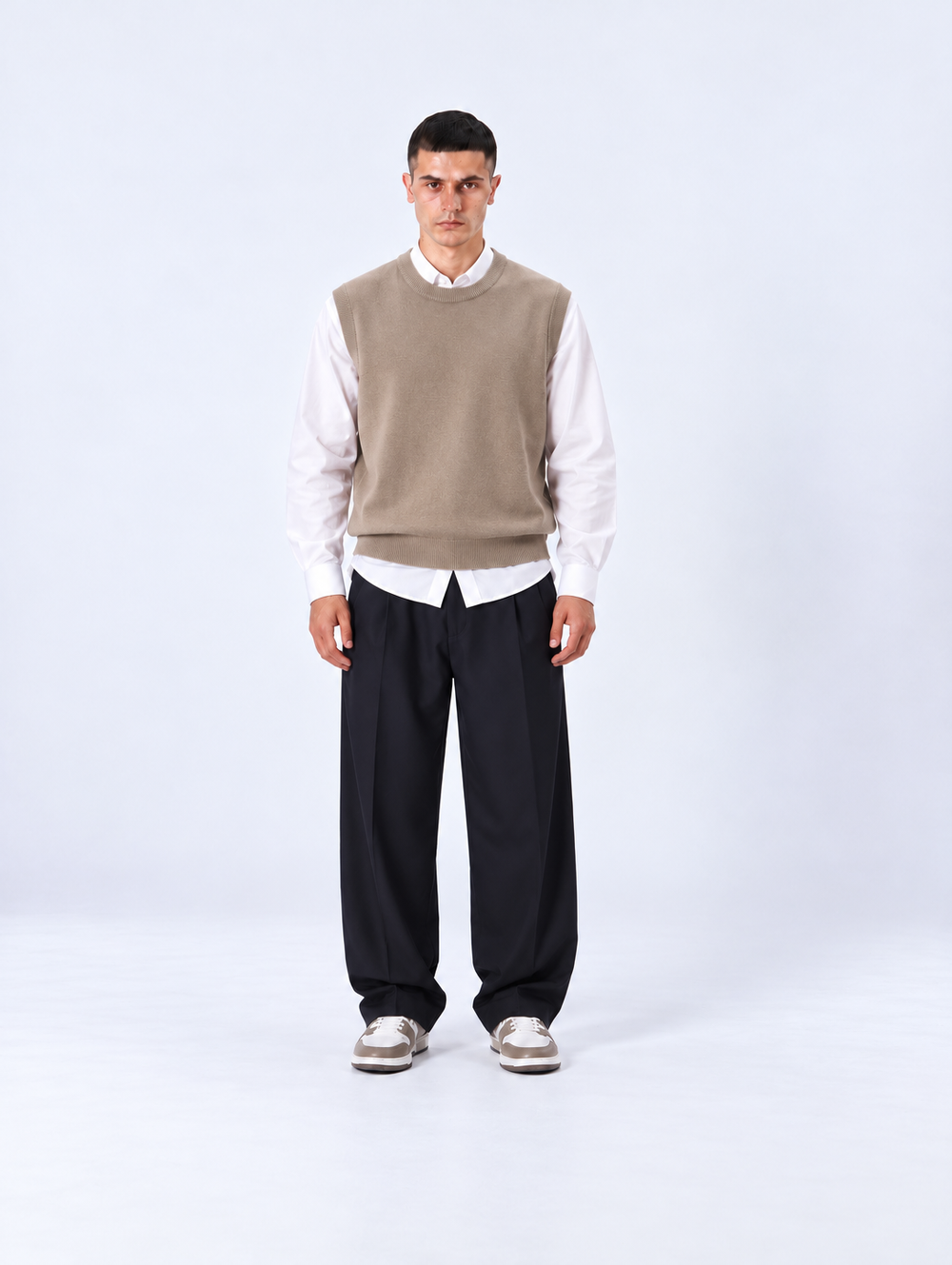 Gilet Girocollo | Duca Homme (beige)