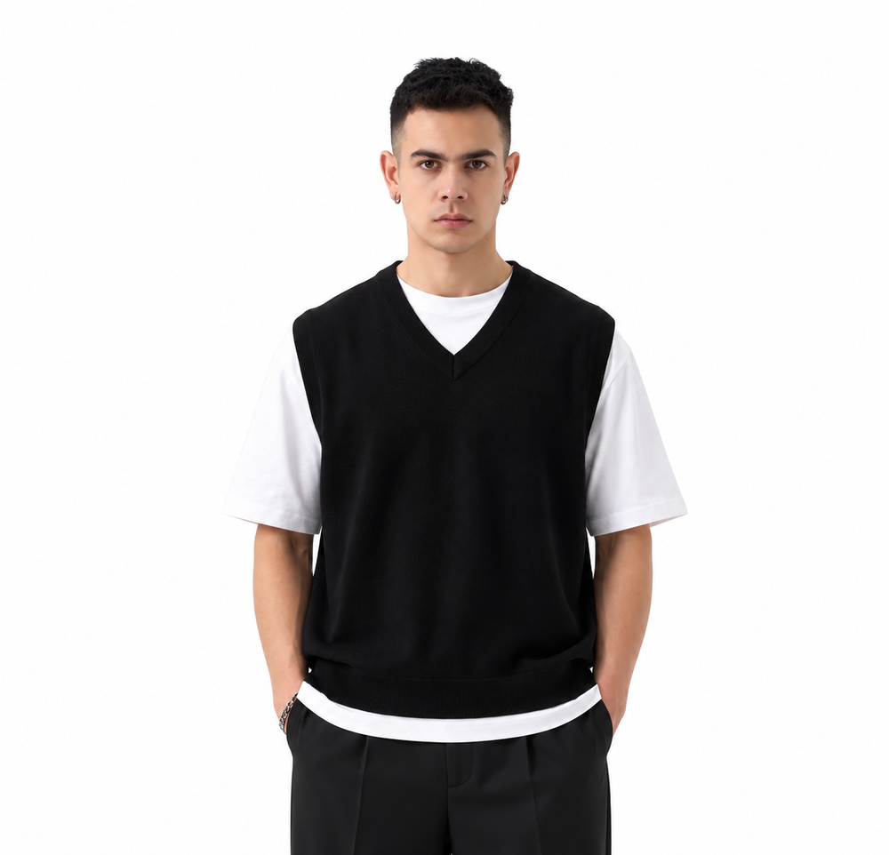 Gilet Cotone | Duca Homme (nero)