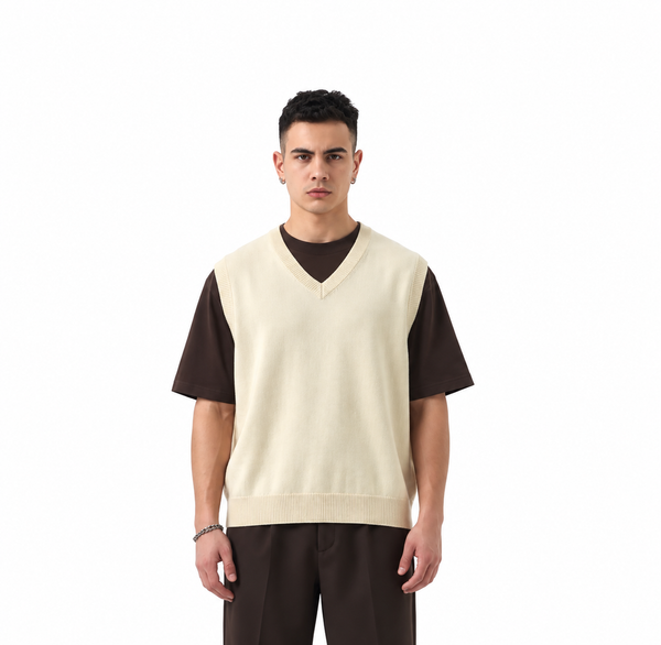Gilet Cotone | Duca Homme (beige)
