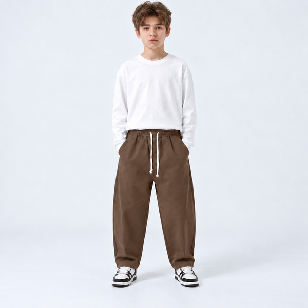 Pantalone Baggyfit-Duca Homme (marrone)