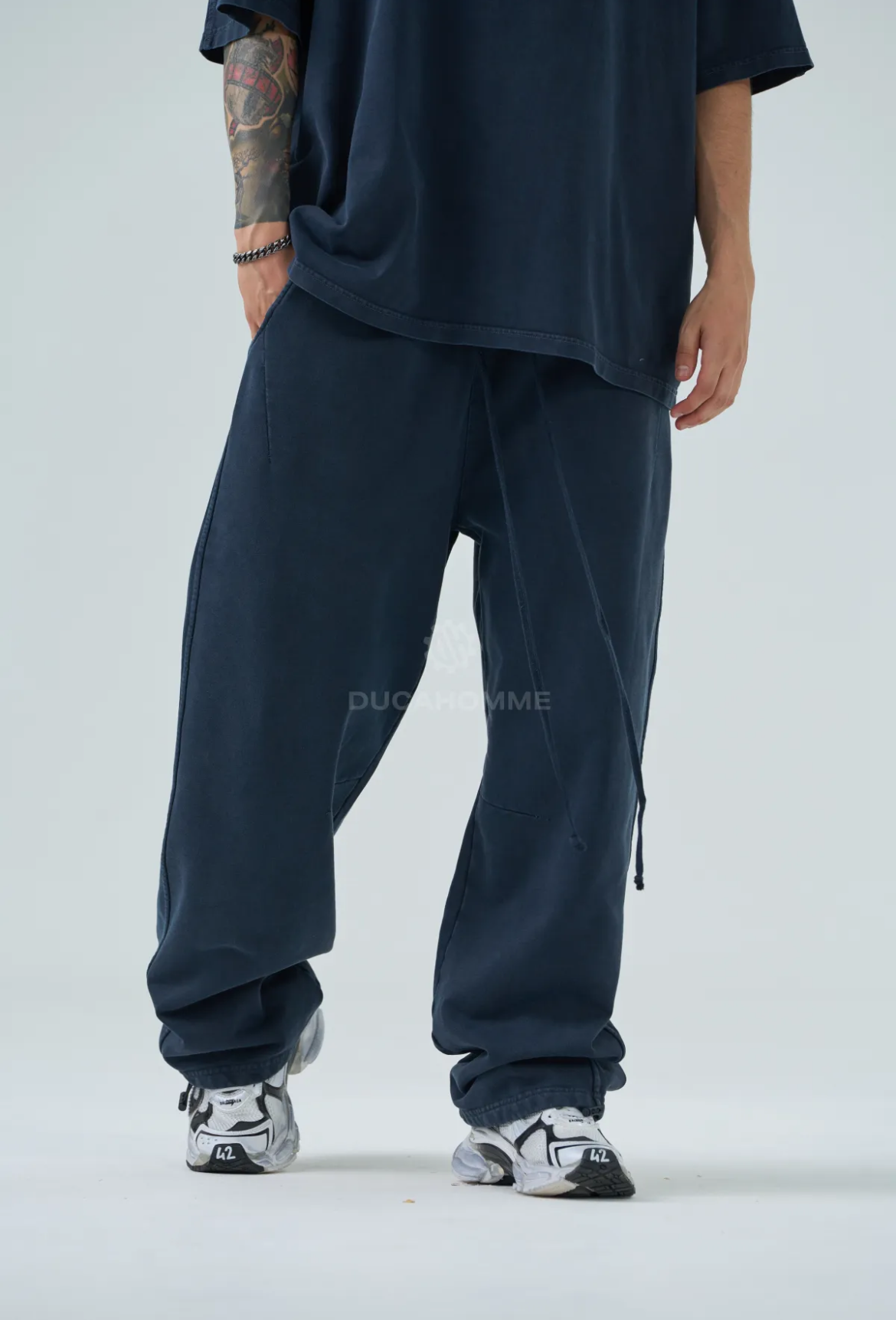 tuta completa da uomo duca homme con zip