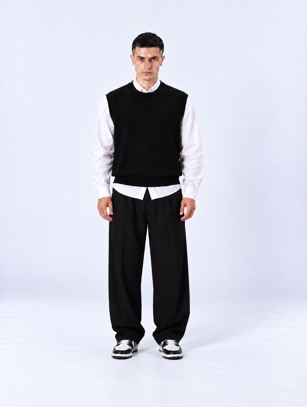Gilet Girocollo | Duca Homme (nero)
