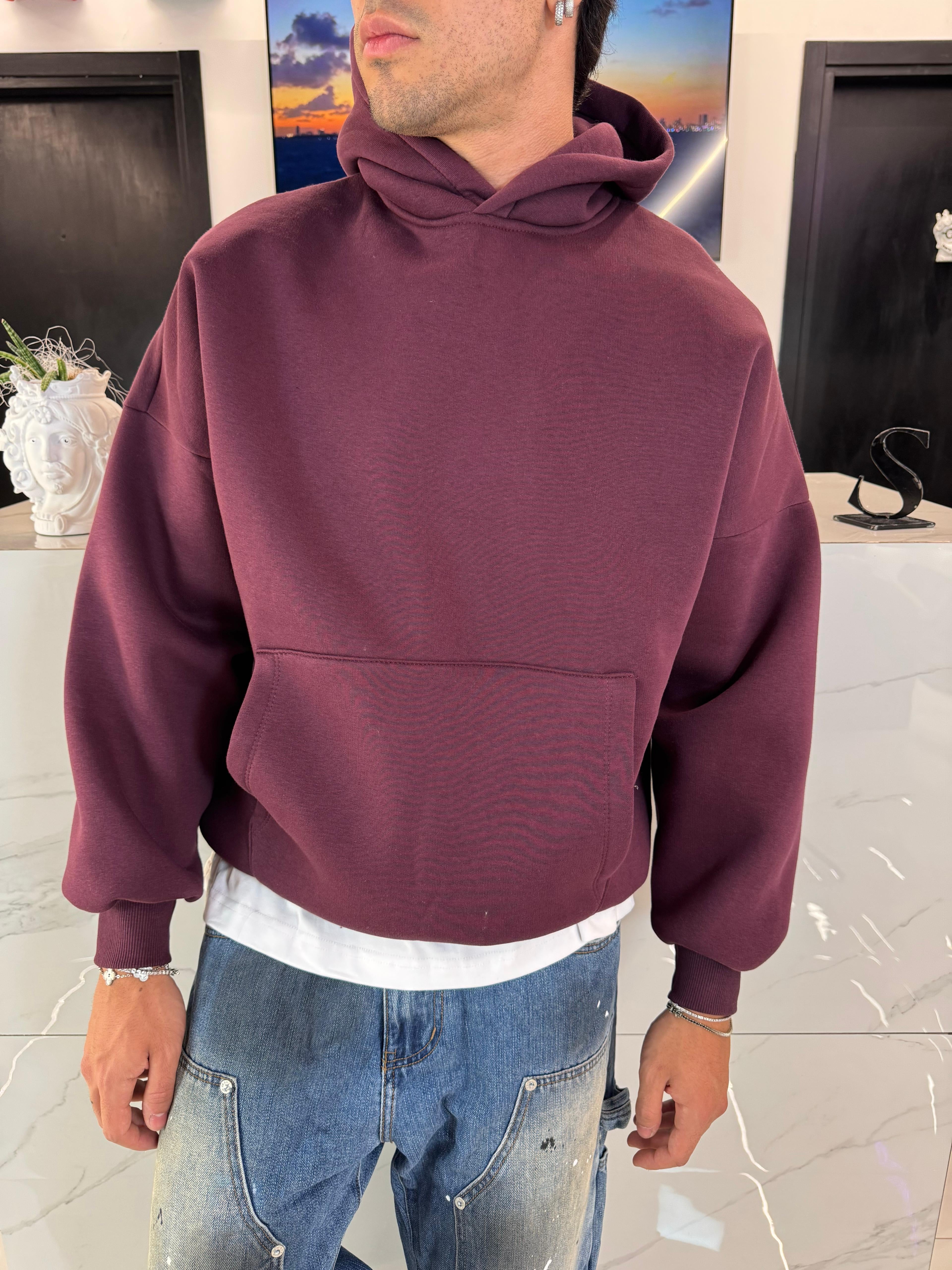 felpa roomy fit uomo abbigliamento duca homme roma