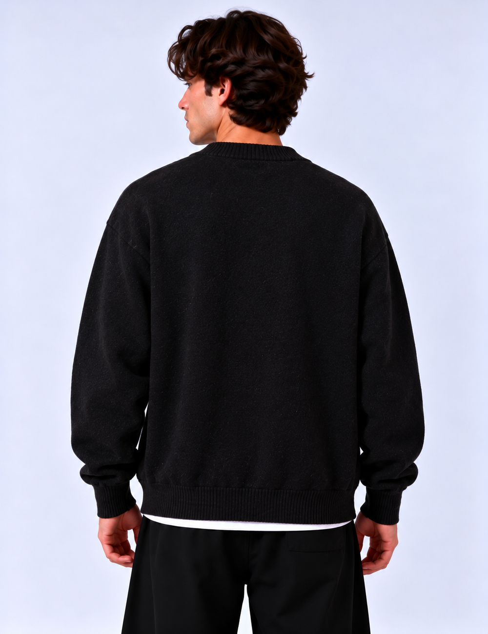 Cardigan Bottoni | Duca Homme (nero)