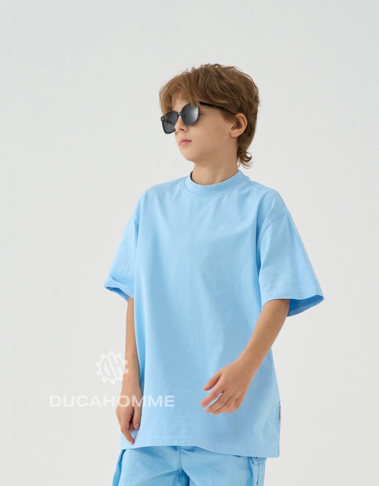 t shirt duca homme collo tondo ragazzo