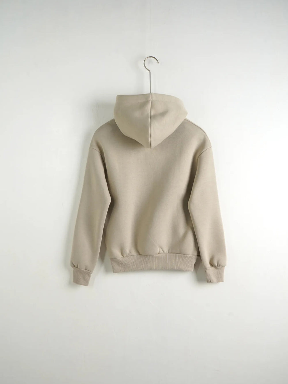 Felpa con Cappuccio Beige Tinta Unita Bambino - Duca Homme Junior