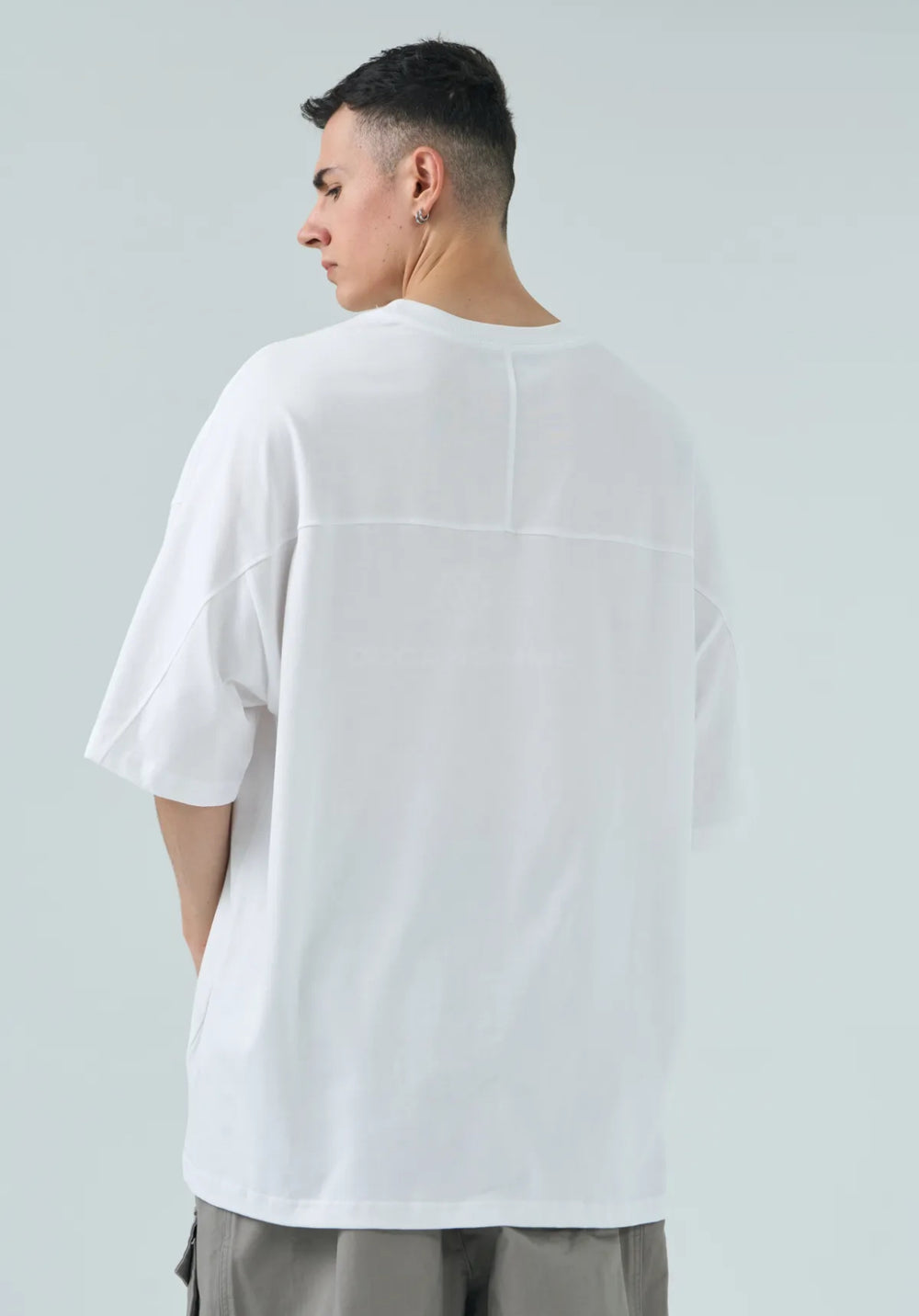 T Shirt Oversize Long Fit Uomo Duca Homme Bianco