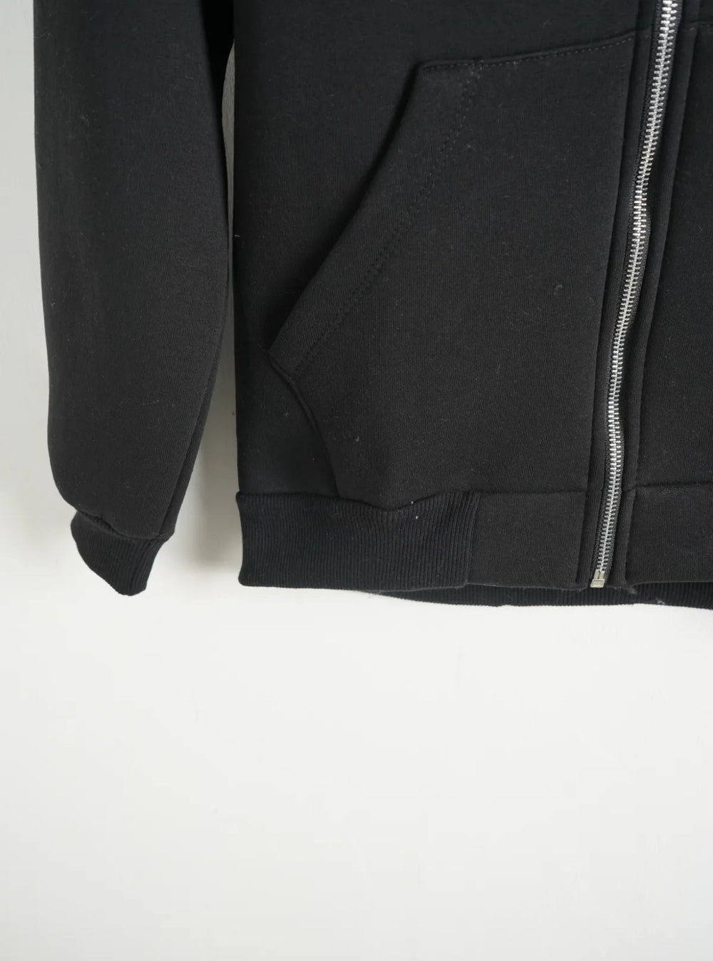 Felpa Full Zip Nera con Cappuccio Bambino - Duca Homme Junior