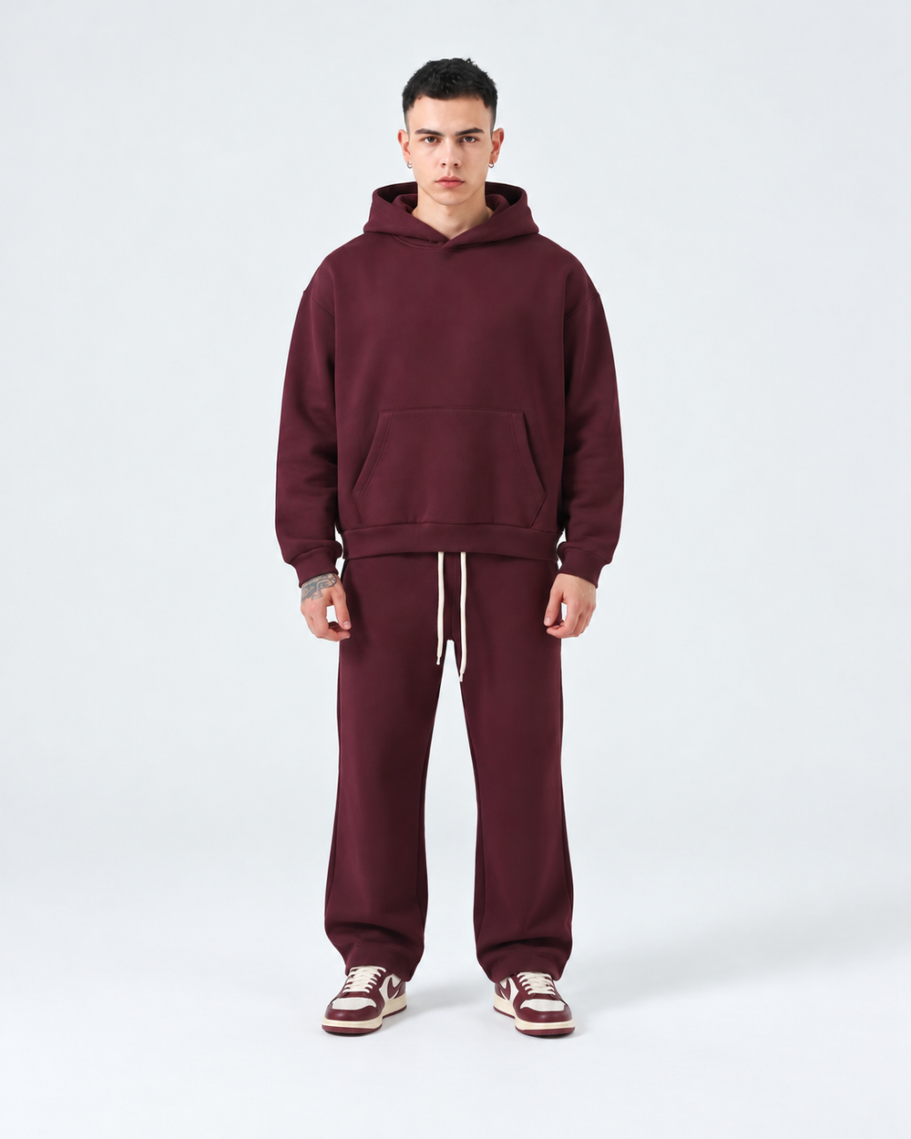 Completo Felpato Regular | Duca Homme (bordeaux)