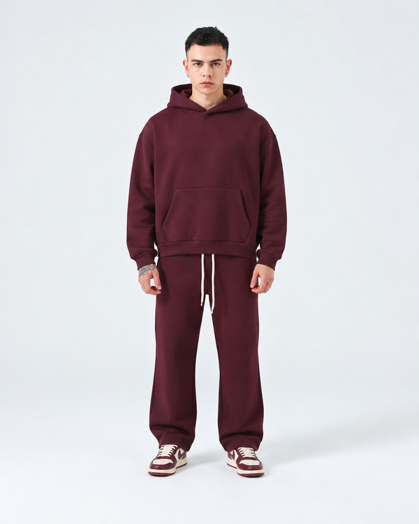Completo Felpato Regular | Duca Homme (bordeaux)