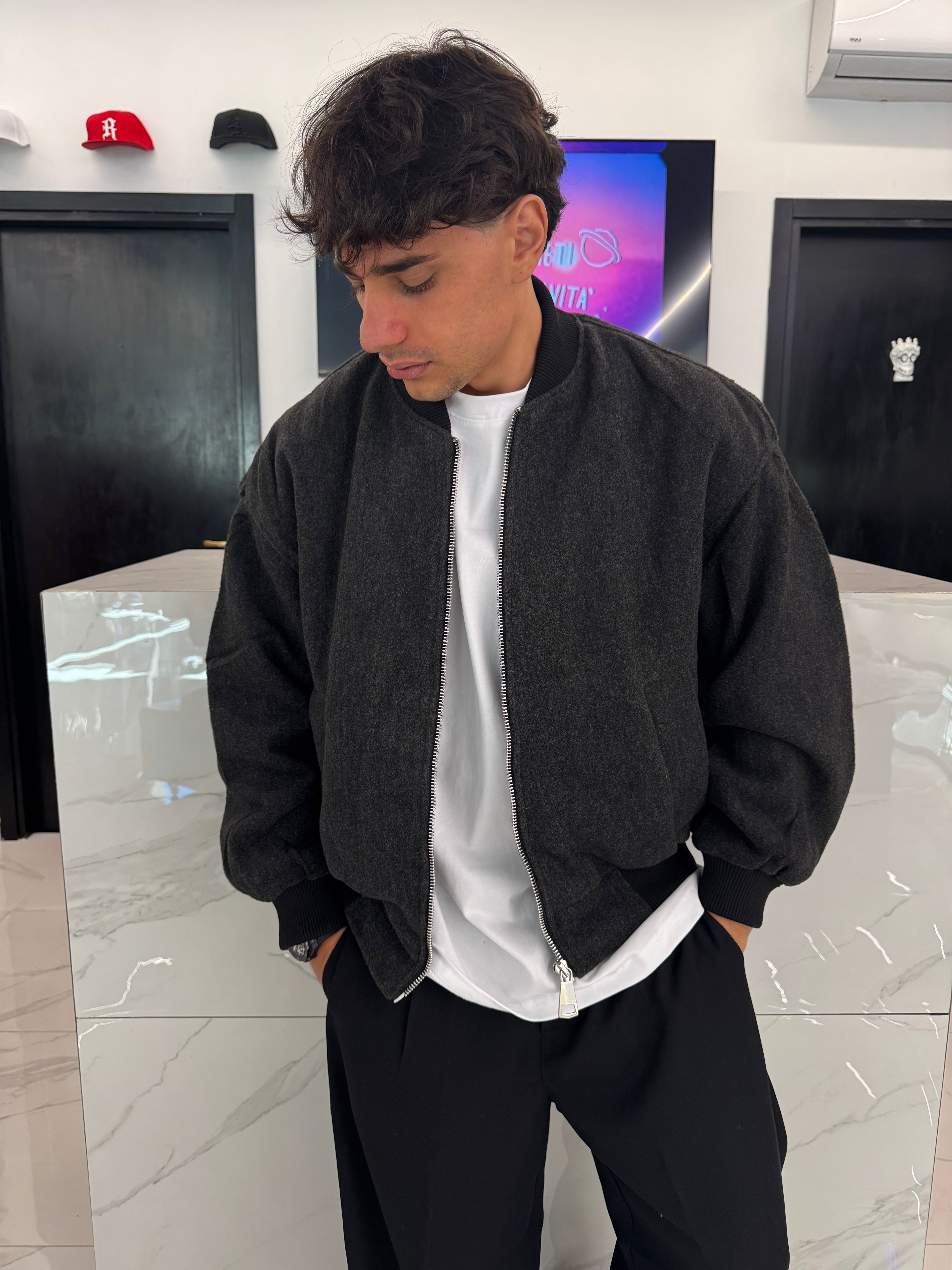 giubbotto modello bomber uomo e ragazzo duca homme