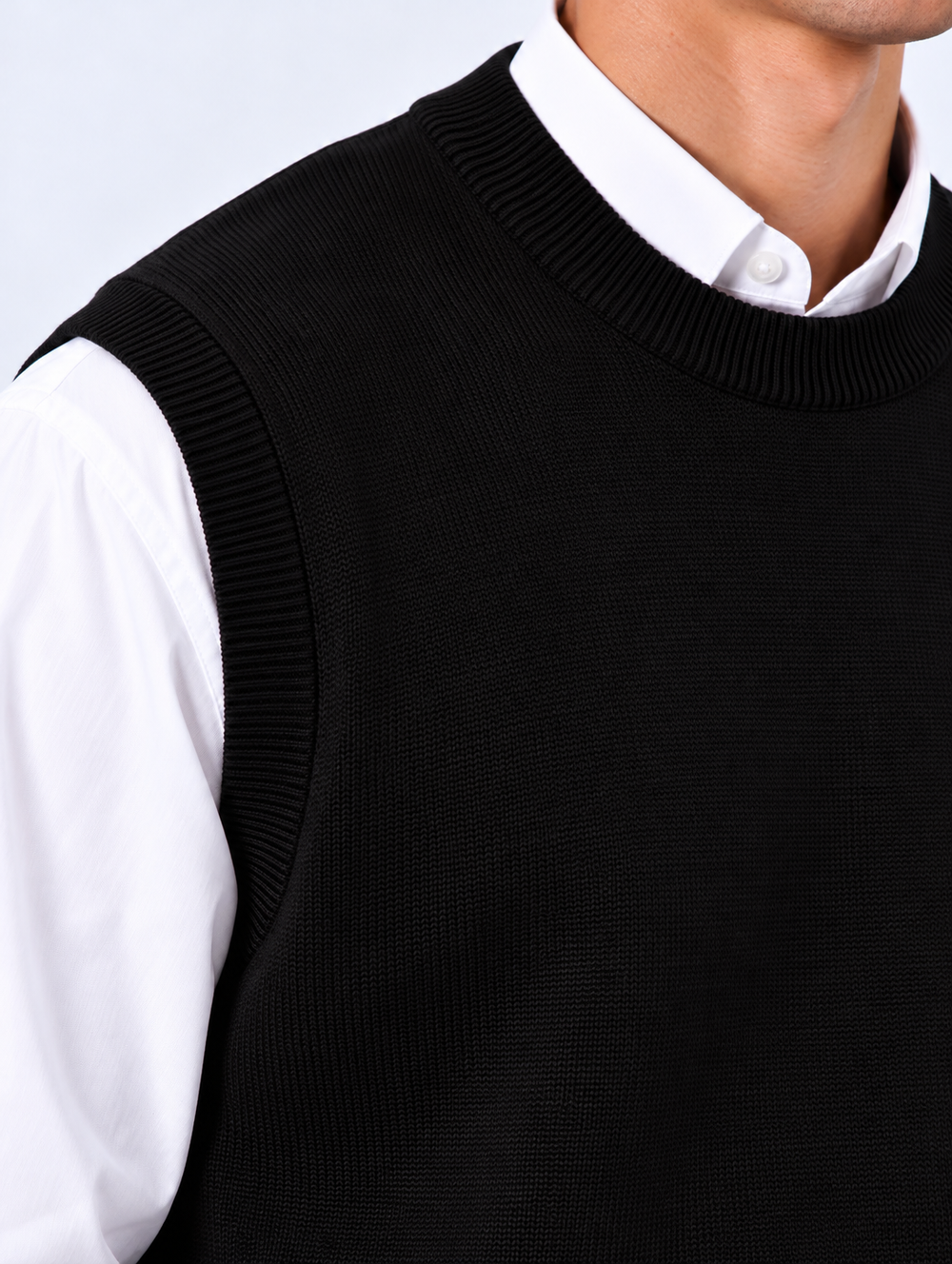 Gilet Girocollo | Duca Homme (nero)
