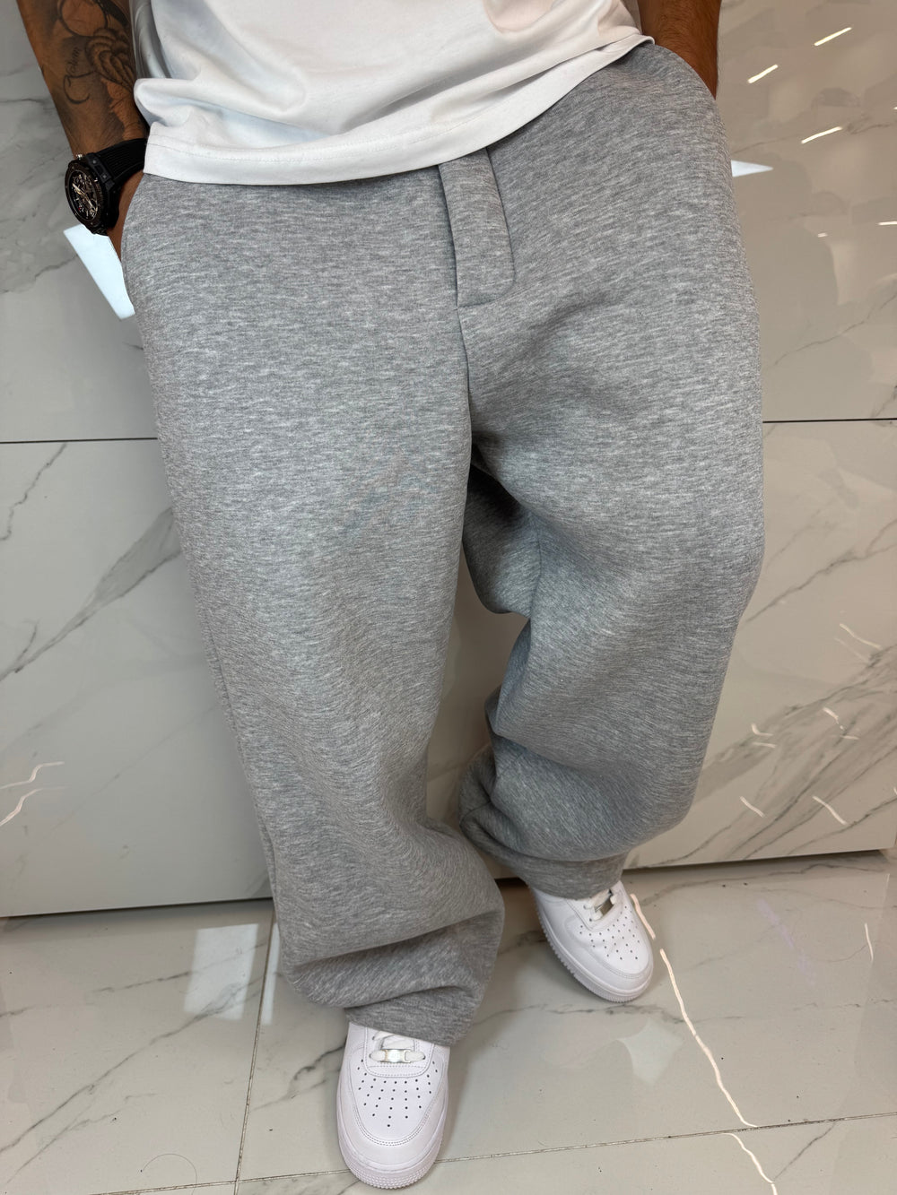 Pantatuta Grigio Nike Fondo Largo - Streetwear Premium Uomo