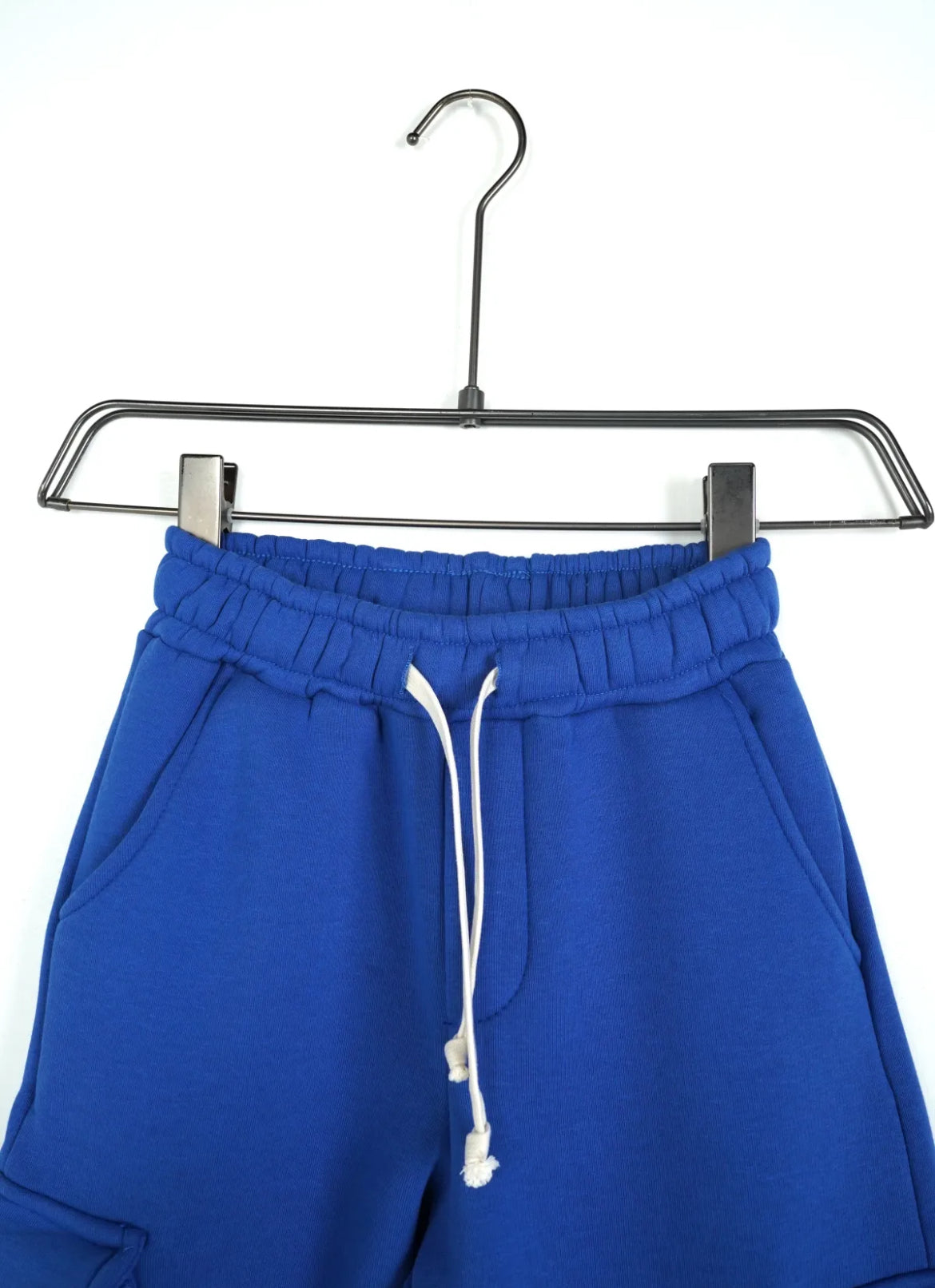 Pantaloni Cargo Felpati Bambino Blu Royal - Duca Homme Junior