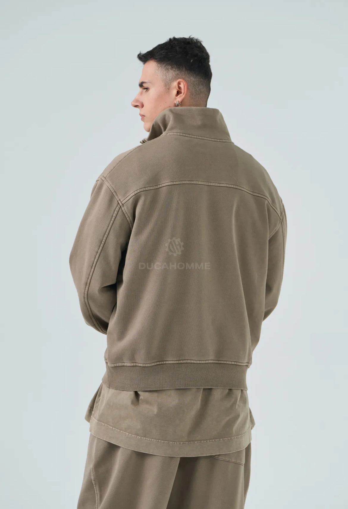 completo felpa e pantaloni oversize uomo duca homme