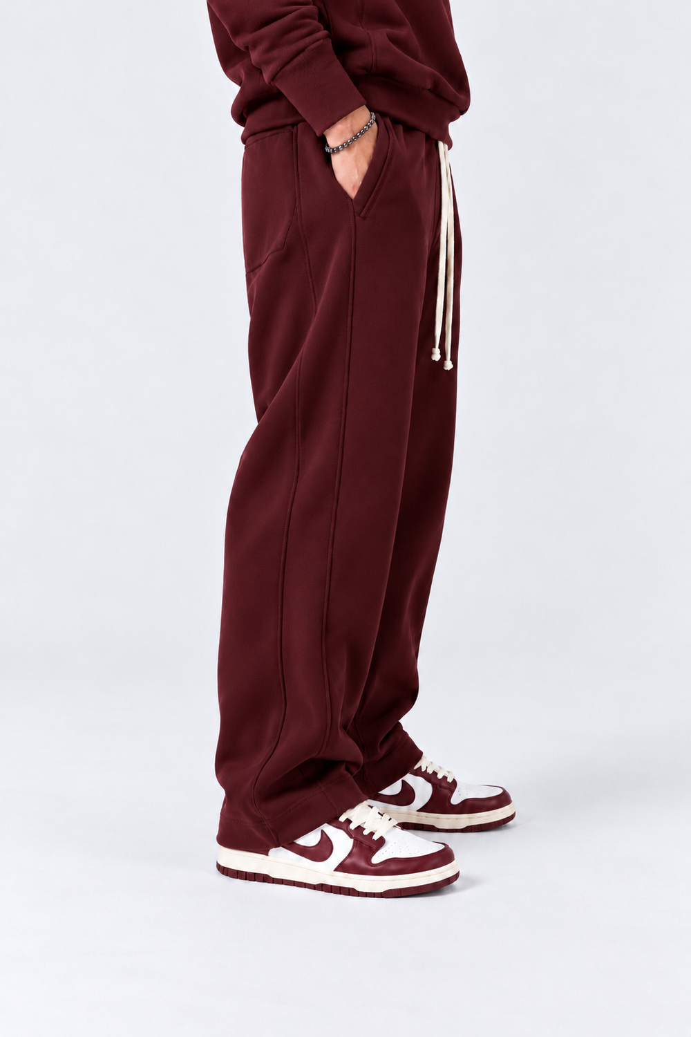 Pantatuta Felpata Baggy | Duca Homme (bordeaux)