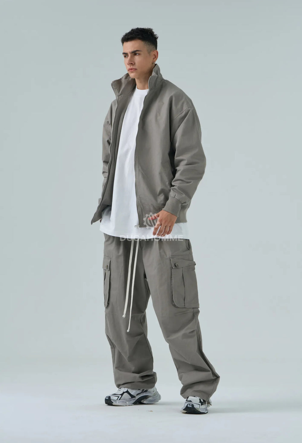 Pantaloni Cargo in Cotone Duca Homme Uomo | Oversize Baloon Fit