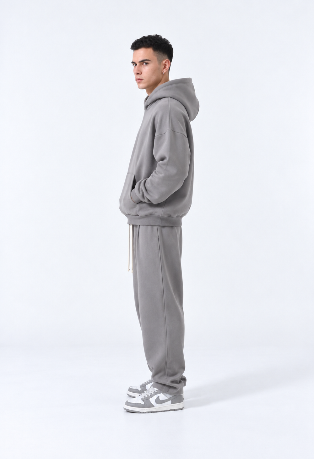 Completo Felpato Balloon Fit | Duca Homme (grigio)