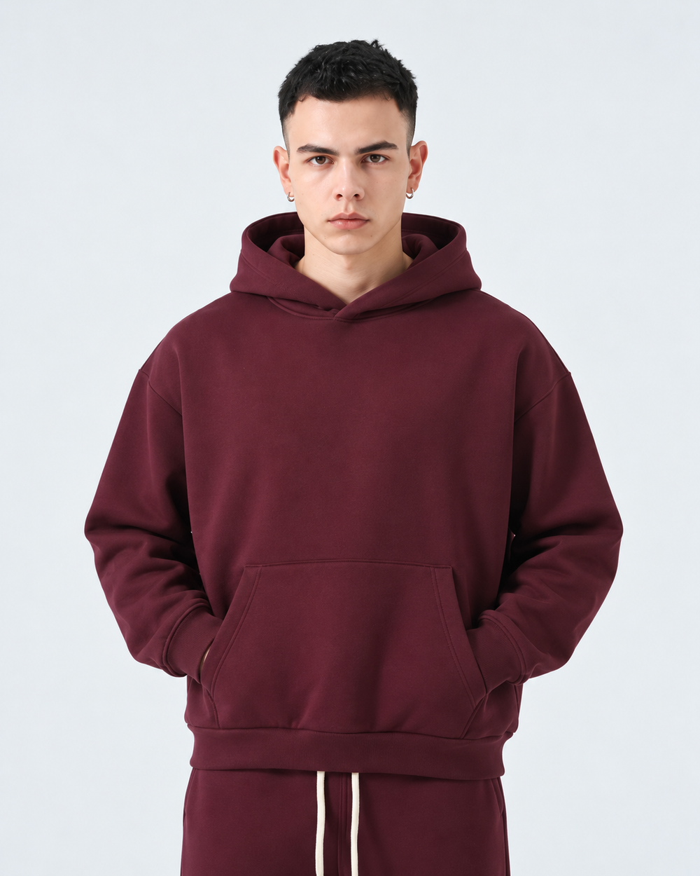 Completo Felpato Regular | Duca Homme (bordeaux)