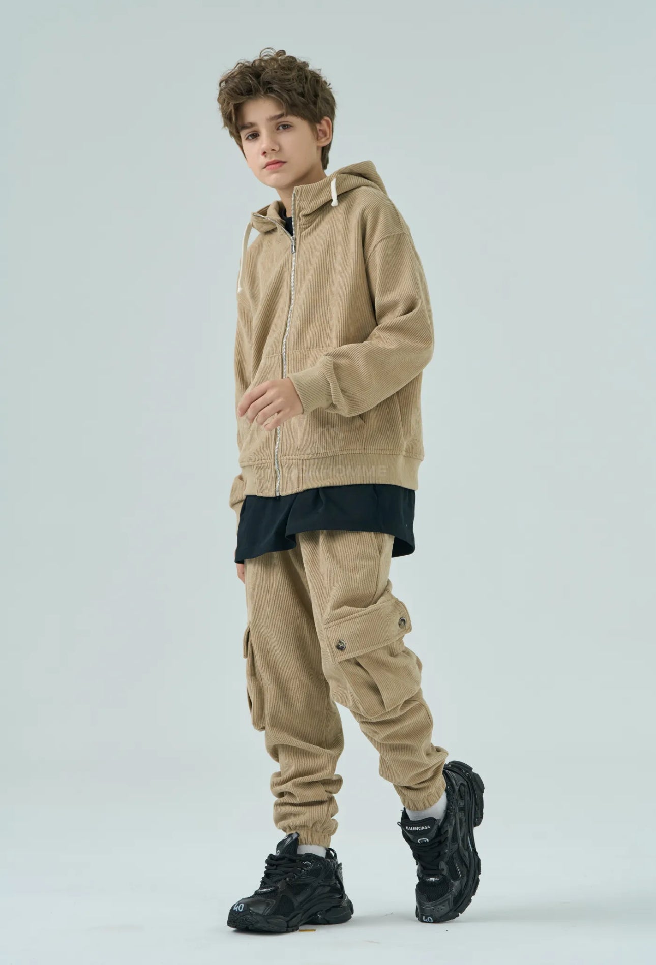 Felpa Costine Beige Bambino Duca Homme | Girocollo Streetwear Kids