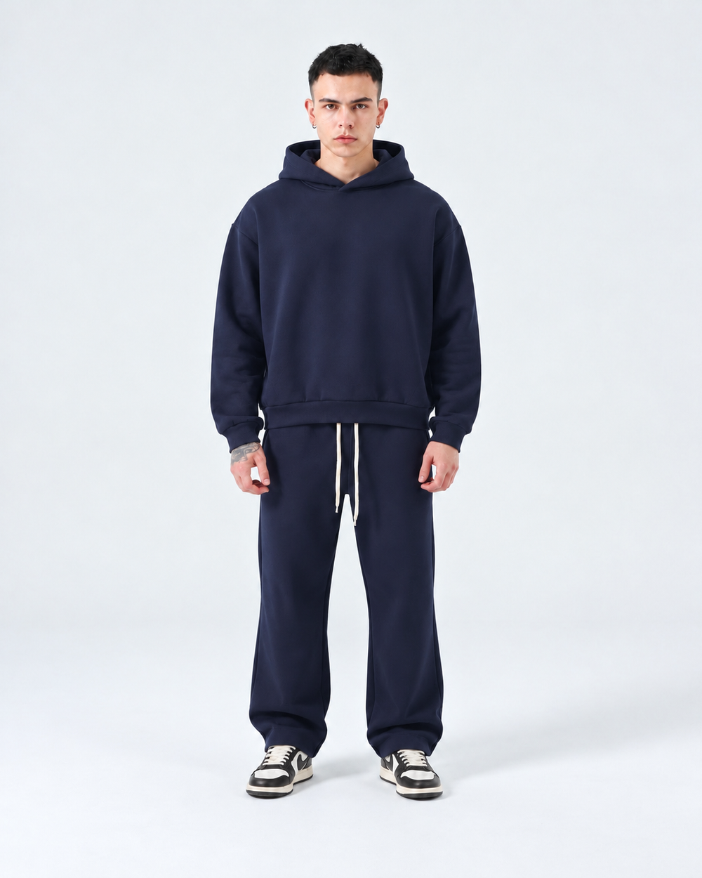 Completo Felpato Regular | Duca Homme (blu)