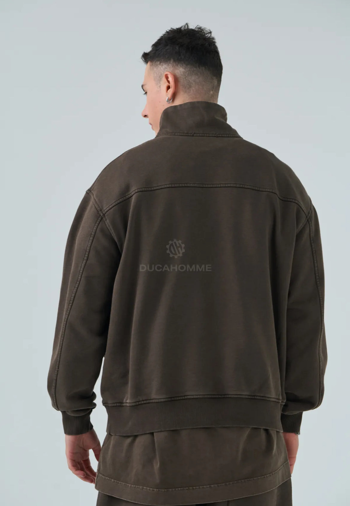 tuta completa da uomo duca home pantaloni con felpa