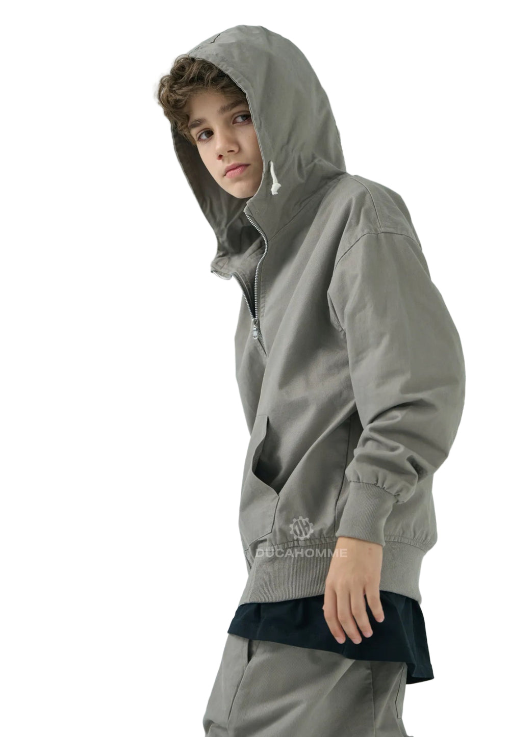 Giacca Fango con Zip Bambino Duca Homme | Streetwear Kids Versatile