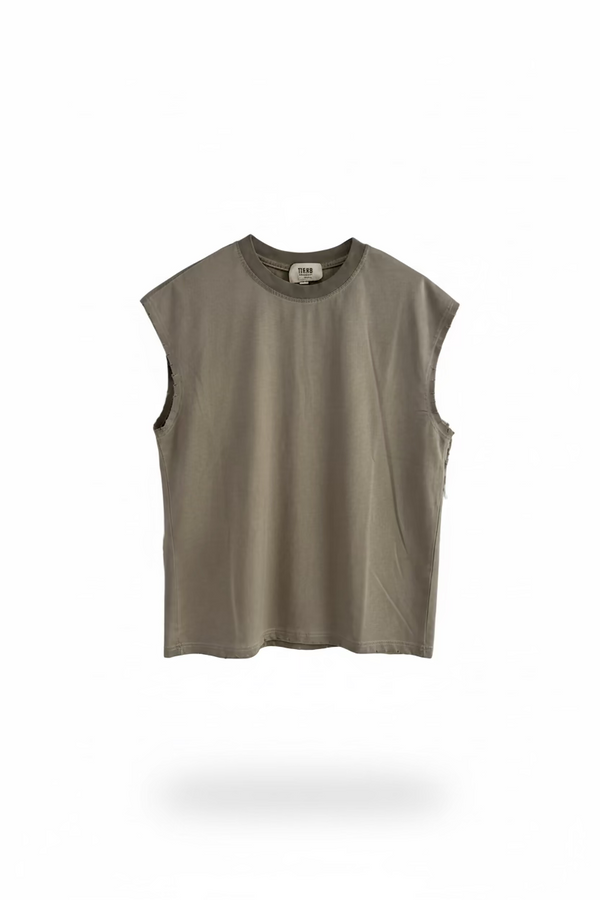 Canotta Cuciture Raw Over Uomo | Duca Homme (grigio tortora)