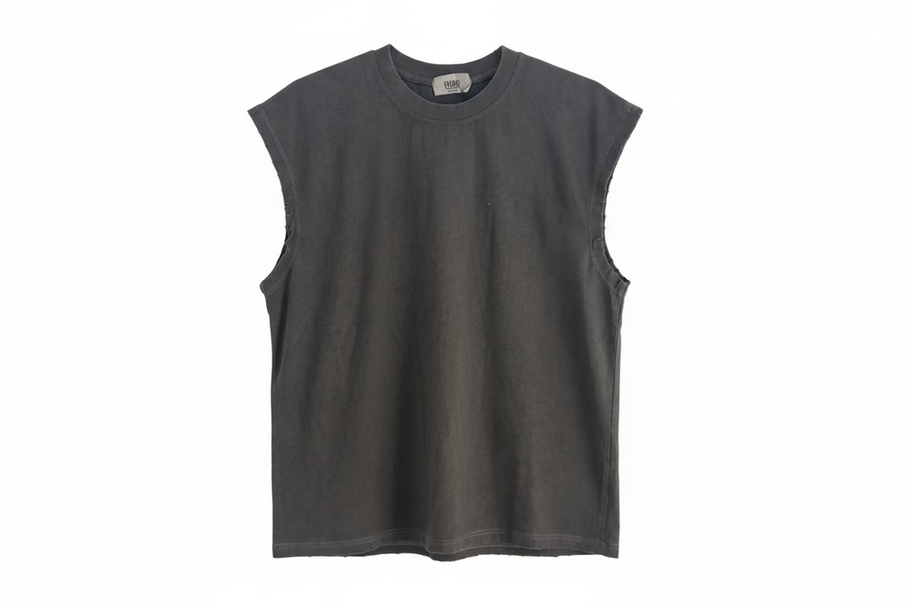 Canotta Cuciture Raw Over  Uomo | Duca Homme (grigio piombo)