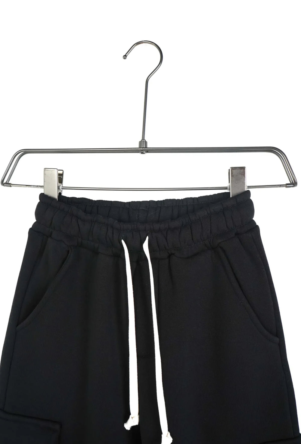 Pantaloni Cargo Felpati Bambino Neri - Duca Homme Junior