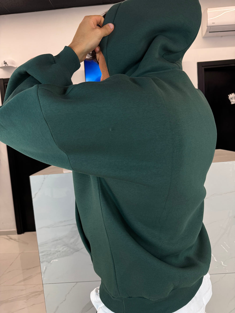 Felpa Oversize Cotone Pesante Verde (Boxy Fit) - Duca Homme