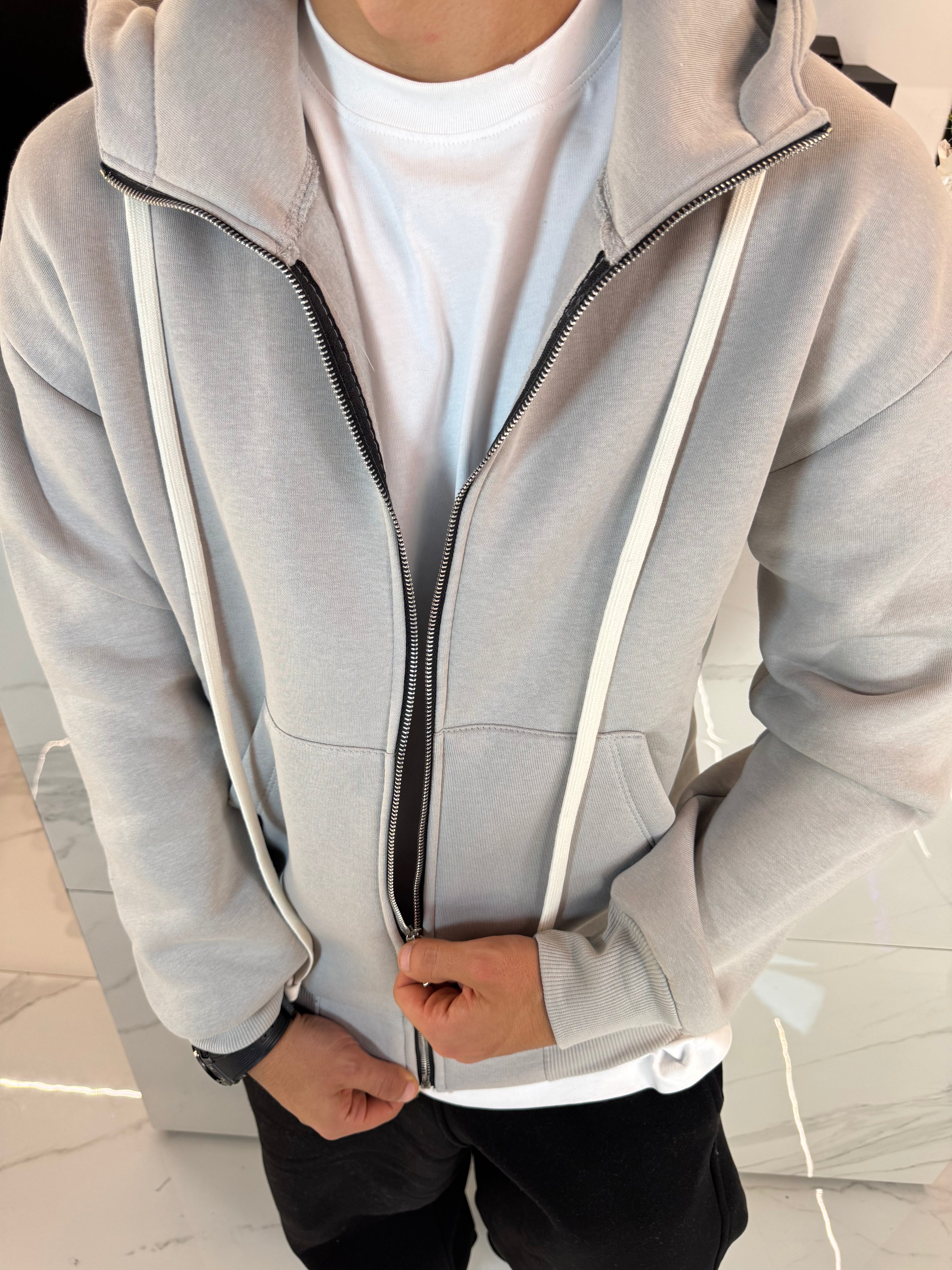 felpa a vestibilità larga con cappuccio uomo duca homme delivery di zona