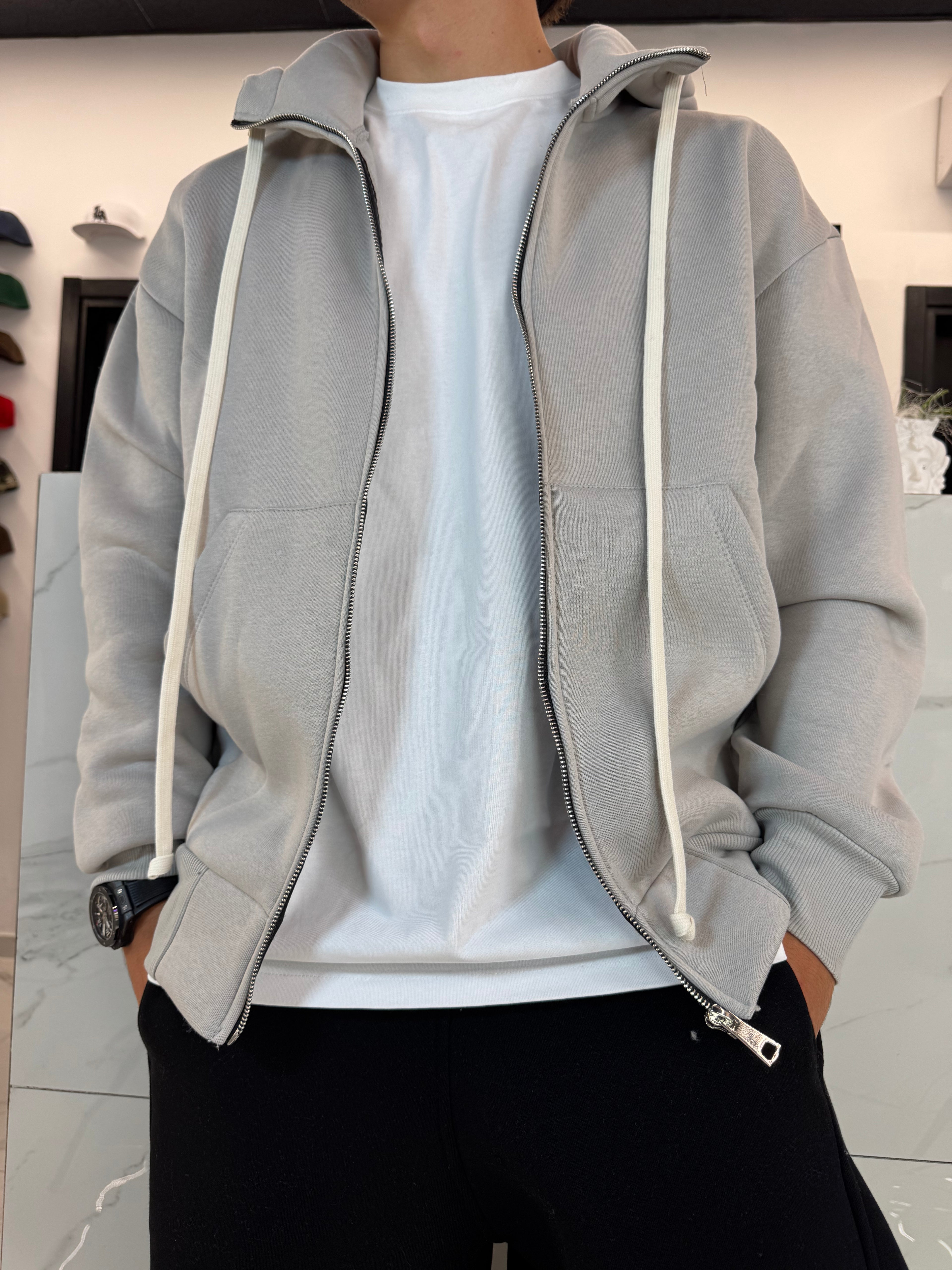 felpa extra ampia con cappuccio uomo duca homme consegne locali garantite