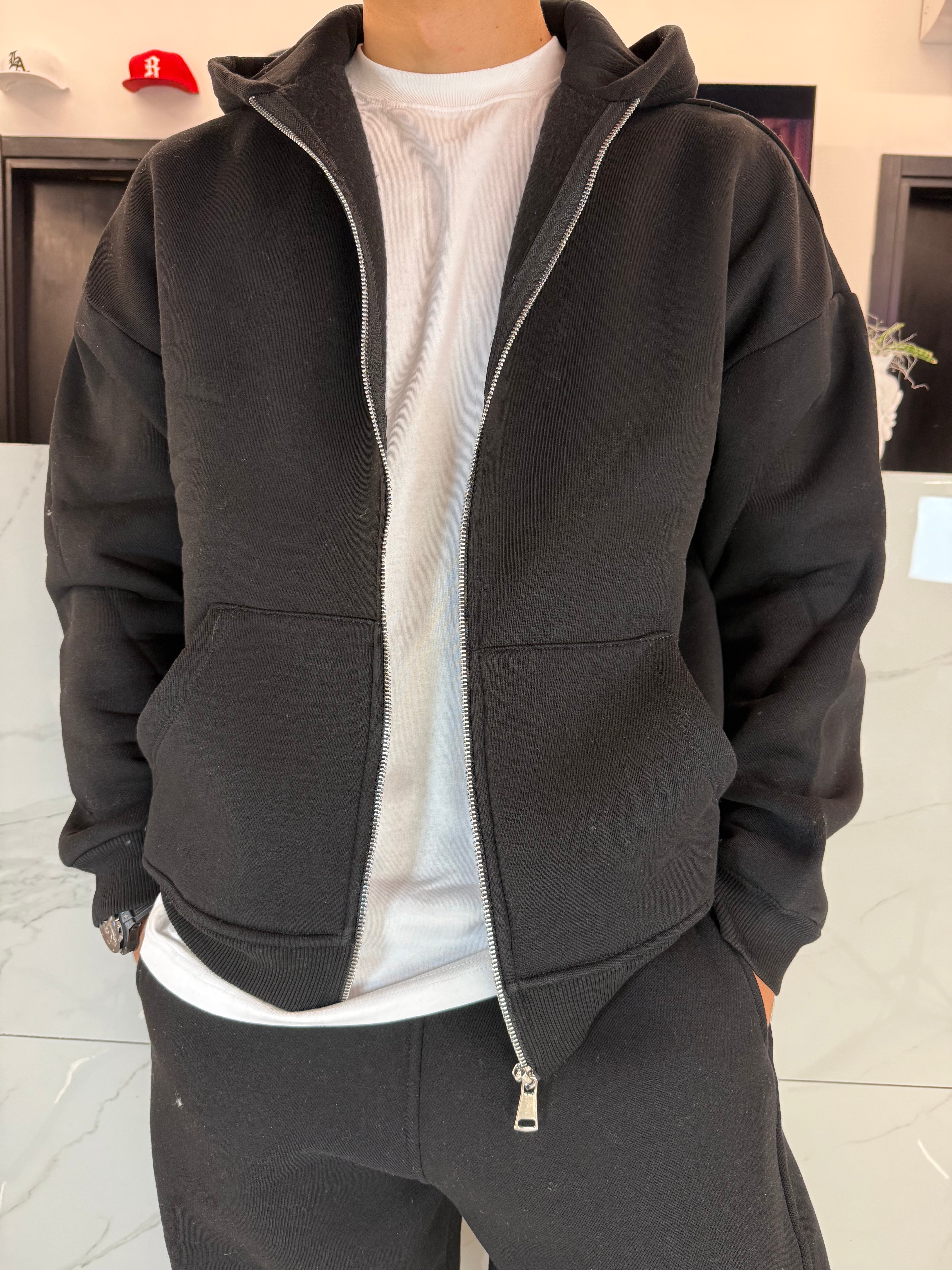 felpa a vestibilità larga con cappuccio uomo duca homme delivery di zona