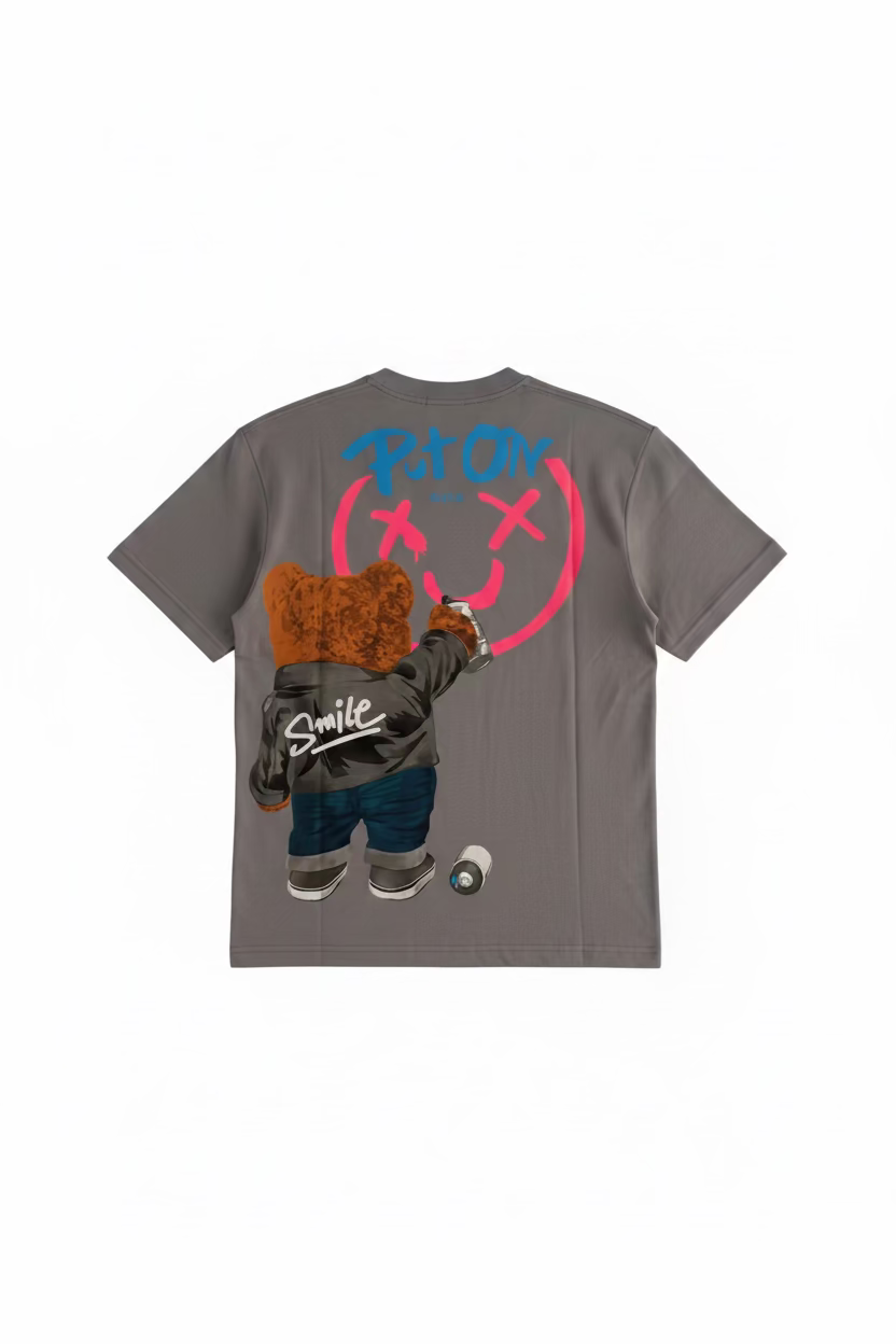 T-shirt Bambino stampa | Duca Homme (grigio)
