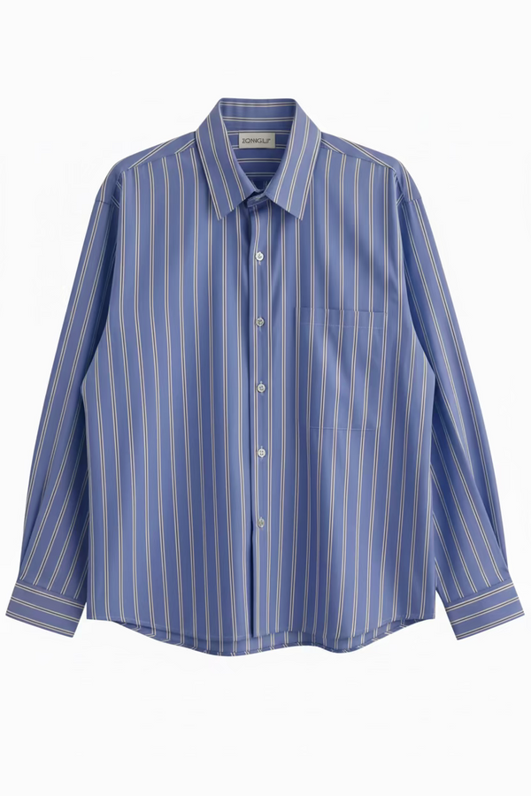 Camicia a Righe Uomo | Duca Homme (celeste)
