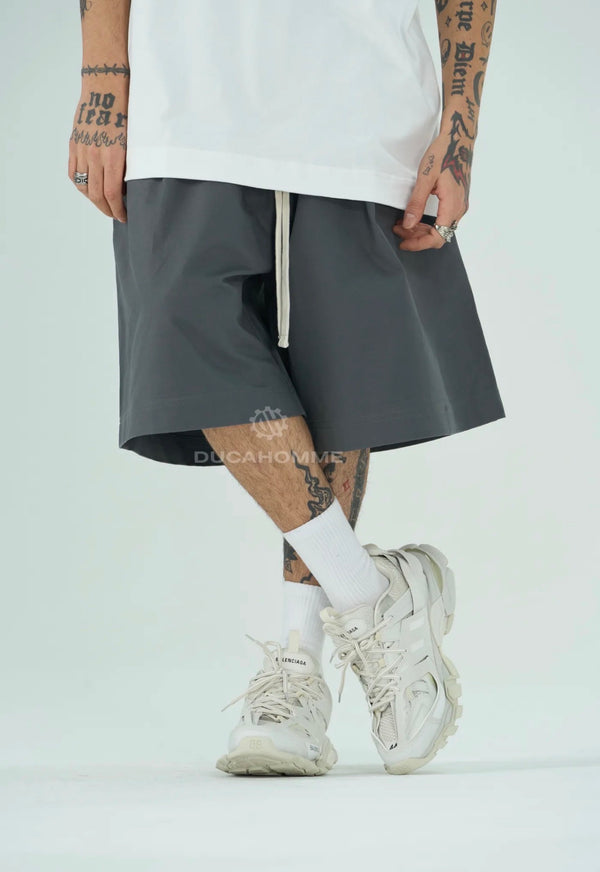 Bermuda cotone oversize | Duca Homme (grigio)