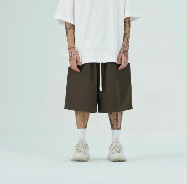 Bermuda cotone oversize | Duca Homme (marrone)