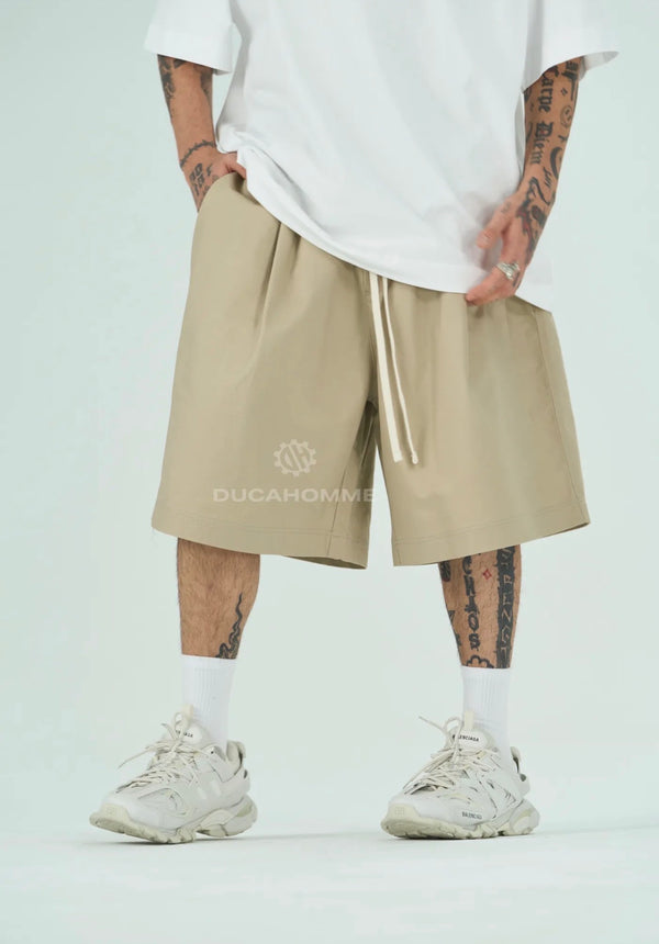 Bermuda cotone oversize | Duca Homme (beige)